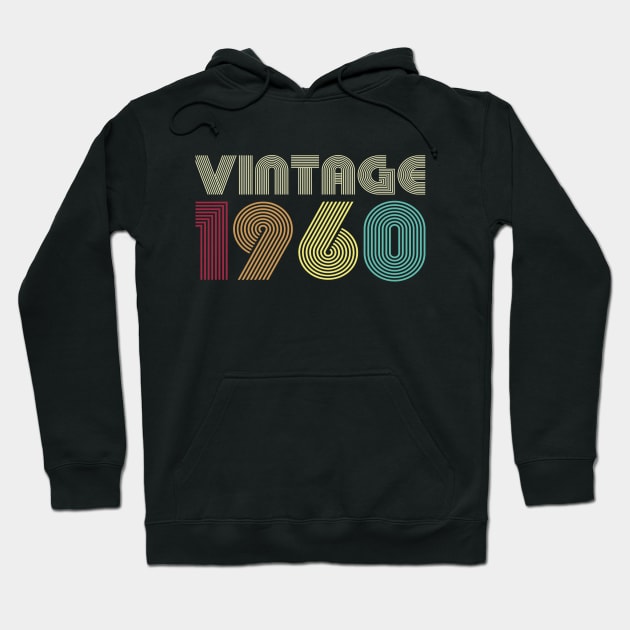 50th Birthday Gift Retro Vintage 1960 Dad Mom Men Women T-Shirt Hoodie by JDaneStore